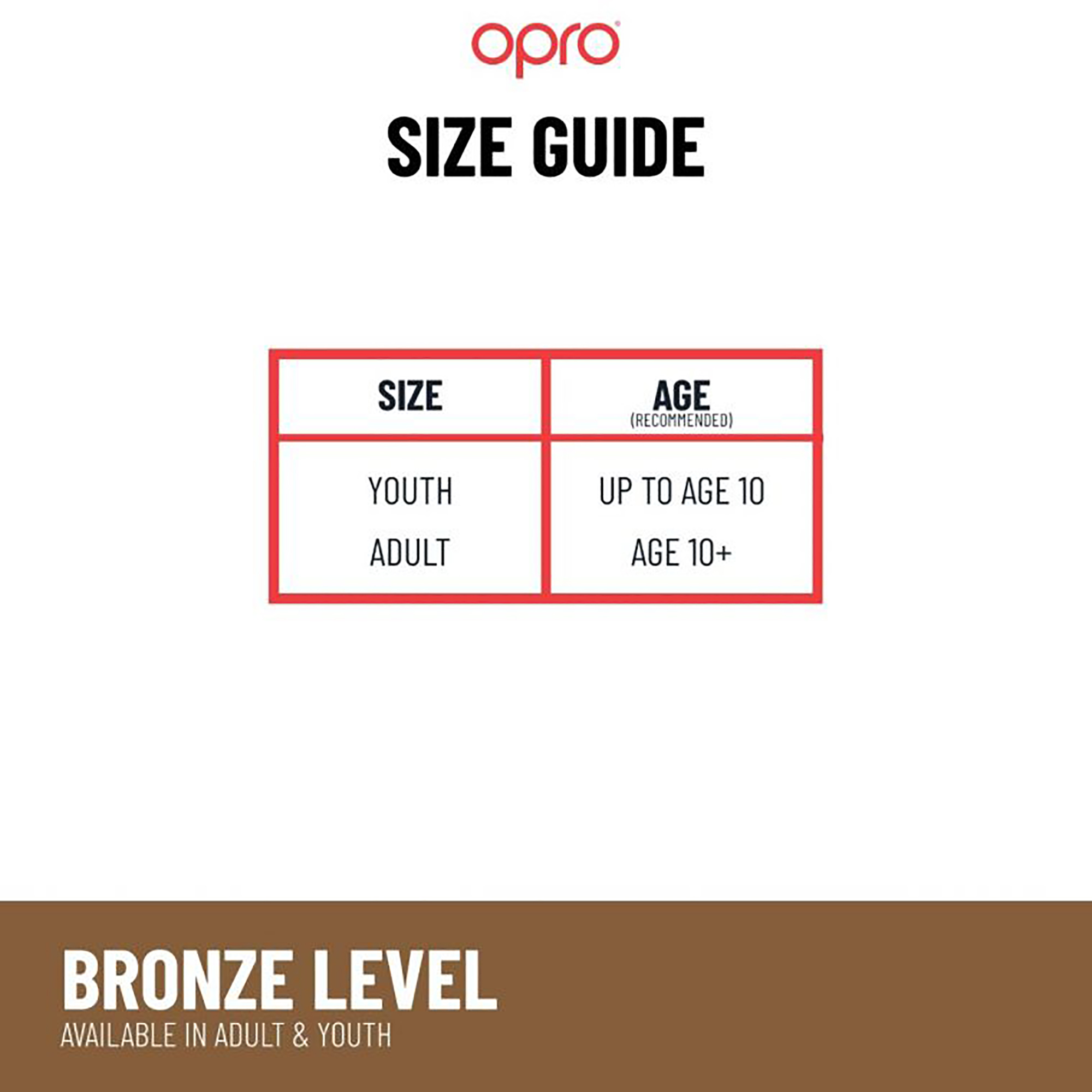 Opro Bronze Enhanced Fit Mundschutz